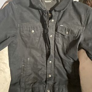 Burgundy VANS Windbreaker Jacket. small. No damages or stains. Front pockets.